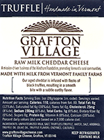 Grafton Village Truffle Cheddar cheese