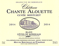 Château Chante Alouette Blaye-Côtes de Bordeaux Cuvée Montuzet