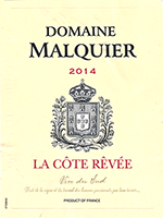 Domaine Malquier Aude-La Côte Rêvée
