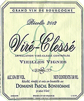 Pascal Bonhomme Vieilles Vignes Viré-Clessé 