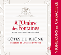 Vignerons de Caractere A l’Ombre des Fontaines Côtes du Rhône 