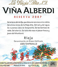 Viña Alberdi La Rioja Alta