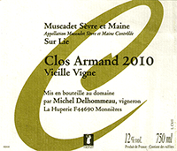 Delhommeau Muscadet Sèvre et Maine Sur Lie Clos Armand