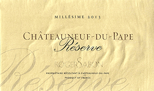 Roger Sabon Châteauneuf-du-Pape ‘Réserve’