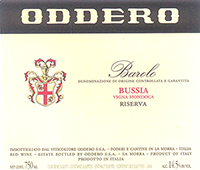 Oddero Bussia Vigna Mondoca Barolo Riserva