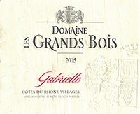 Domaine les Grands Bois Côtes du Rhône Gabrielle