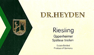 Doctor Heyden Oppenheimer Riesling Spätlese Trocken