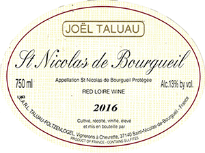 Joël Taluau Saint Nicolas de Bourgueil