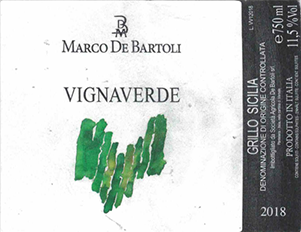 De Bartoli Grillo Vignaverde