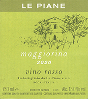 Le Piane Vino Rosso Maggiorina