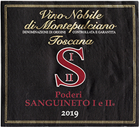 Poderi Sanguineto 1 e II Vino Nobile di Montepulciano