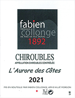 Fabien Collonge Chiroubles LAurore des Côtes