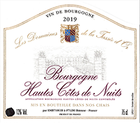 Les Domaines de la Tassée d’Or Bourgogne Hautes Côtes de Nuits