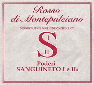 Poderi Sanguineto I e II Rosso di Montepulciano