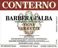 Giacomo Conterno Barbera dAlba Cerretta
