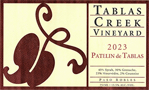 Tablas Creek Vineyard Patelin de Tablas Rouge