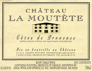 Château La Moutète Côtes de Provence Rosé