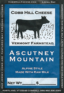 Cobb Hill Ascutney Mountain cheese