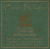 Terre d’Ombre Vin de Pays du Mont Caume