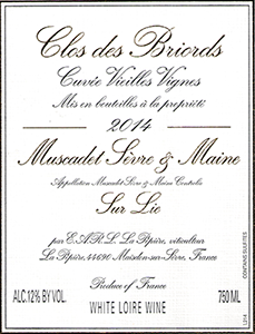 La Pépière Muscadet Sèvre et Maine ‘Clos de Briords’