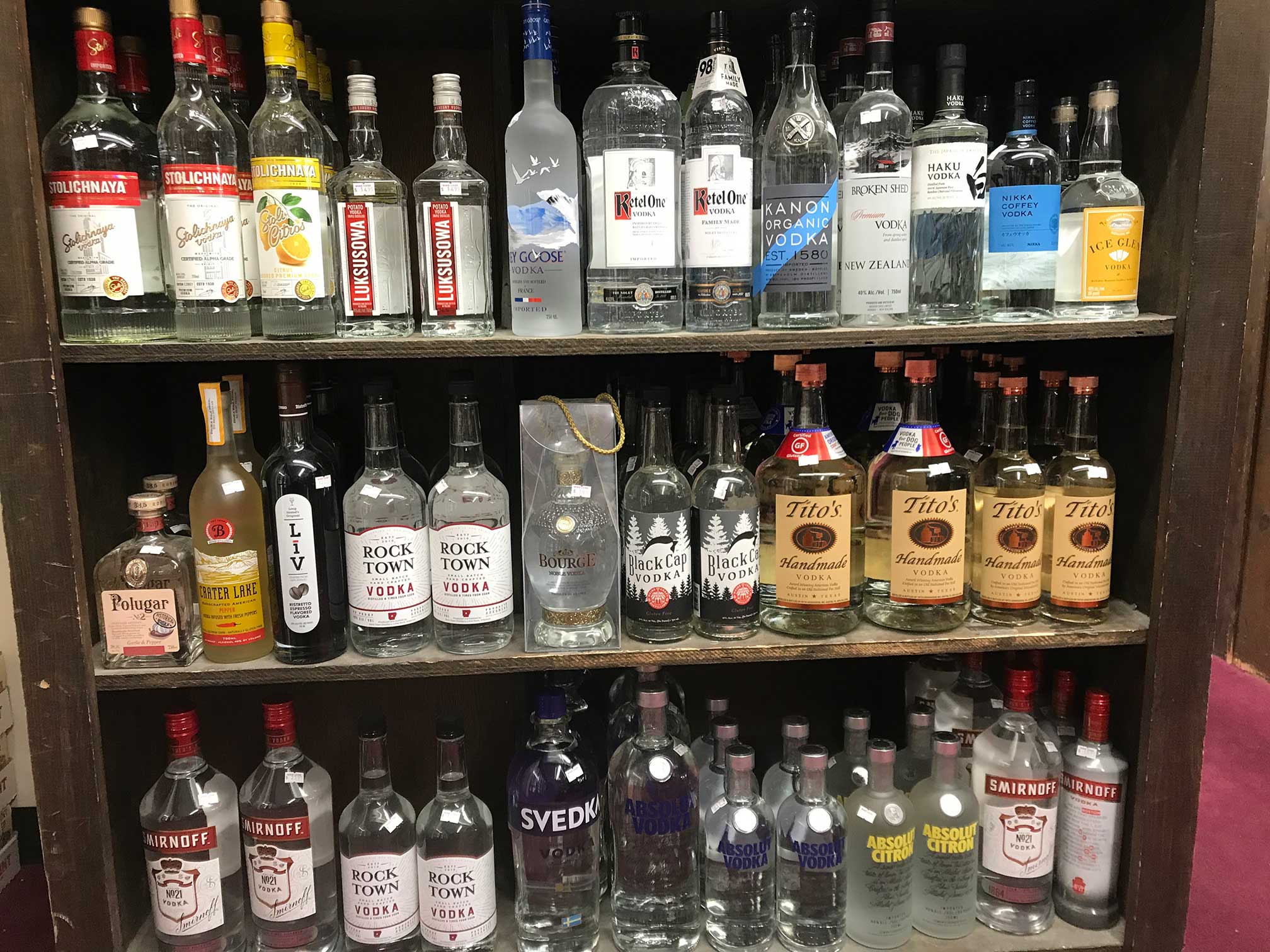 vodkas